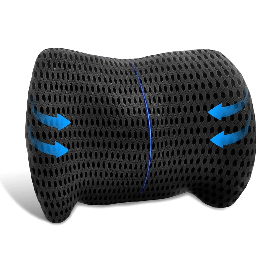 1Pcs Lumbar Support Pillow - Memory Foam Lumbar Support Pillow for Lower Back Pain Relief for Car Seats, Office Chairs, Sofas