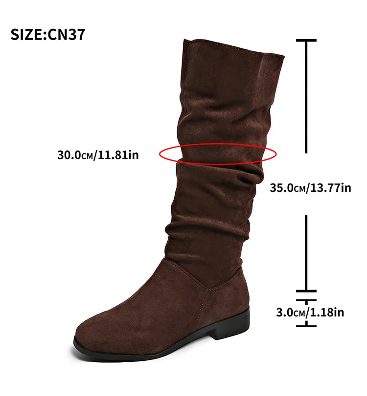 Boots Women's High Boots For Winter Shoes Woman Heels Botas Mujer New High Knee Boots Women Luxury Long Winter Footwear Snow