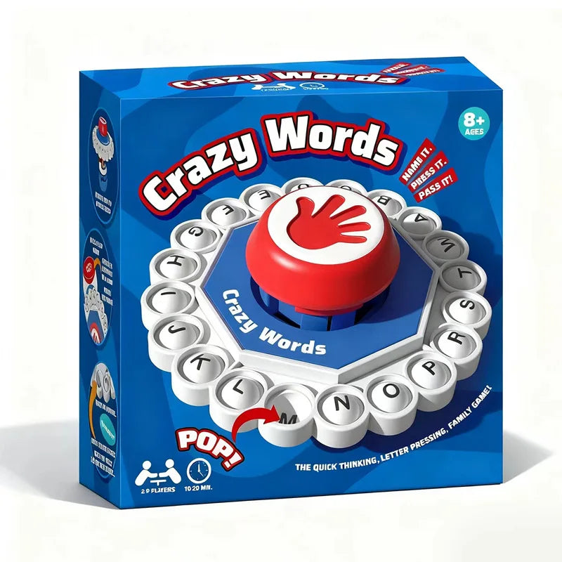 Cross-border  Crazy Letter Game board game toy parent child interactive fast paced word tabletop game