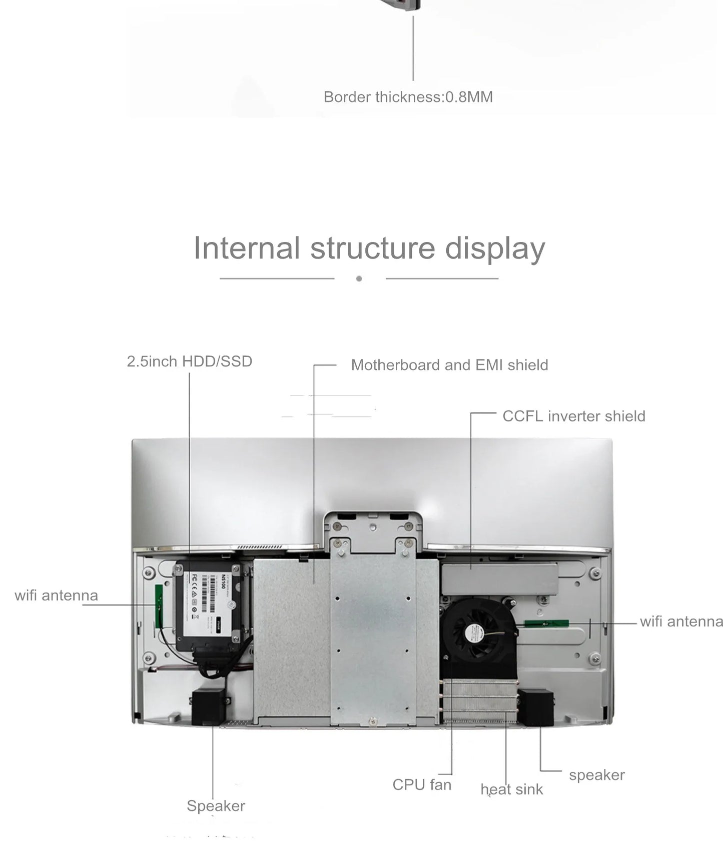 27 Inch Desktop Computer All In One Curve Core I3 I5 I7 RAM 16G 32G 64G Storage 256G 512G