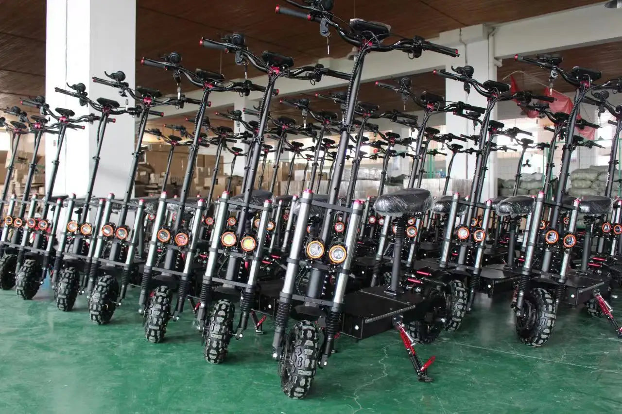 Adults 3 Wheel Electric Scooter 3000W Motor Max Speed 40KM/H Max Load 200KG 18 Inch Off Road Fat Tire Electric Motorcycle
