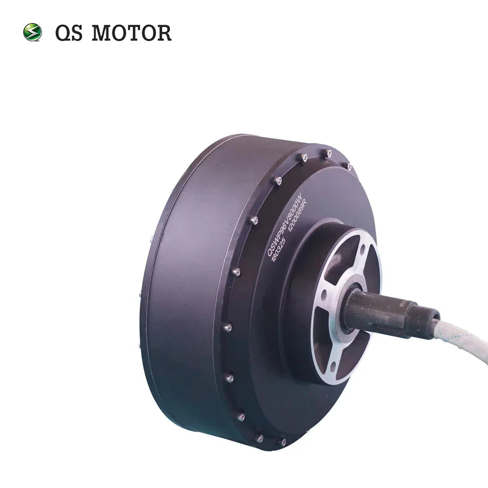QS Motor 8000W 273 50H V3 72V 96V 20kW 350N.m Peak Brushless DC Gearless Electric Car In Wheel Hub Motor