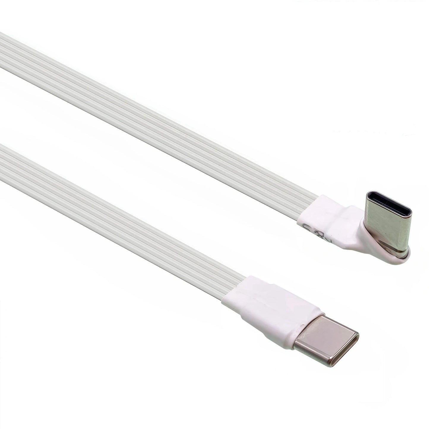 5CM 10CM 20CM 30CM 50CM 100CM USB 2.0 Type C to Type C Extension Cable 90° Adapter FPC FPV Band Flat USB C Cable 3A 5CM-100CM