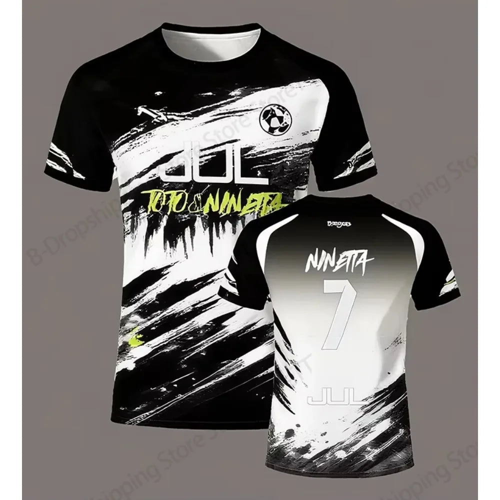 Jersey 90 minute JUL MM8 Football 3d Print T-shirt Men Women Fashion Short Sleeve Tops Tees Sports Tshirt Y2k Clothing New 2025