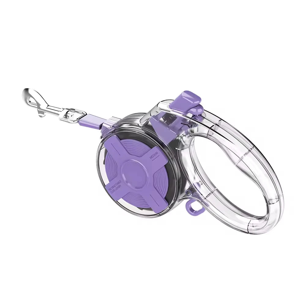 Retractable dog leash, 13 feet (about 4 meters) strong nylon strap, suitable for small dogs and cats, smooth telescopic,