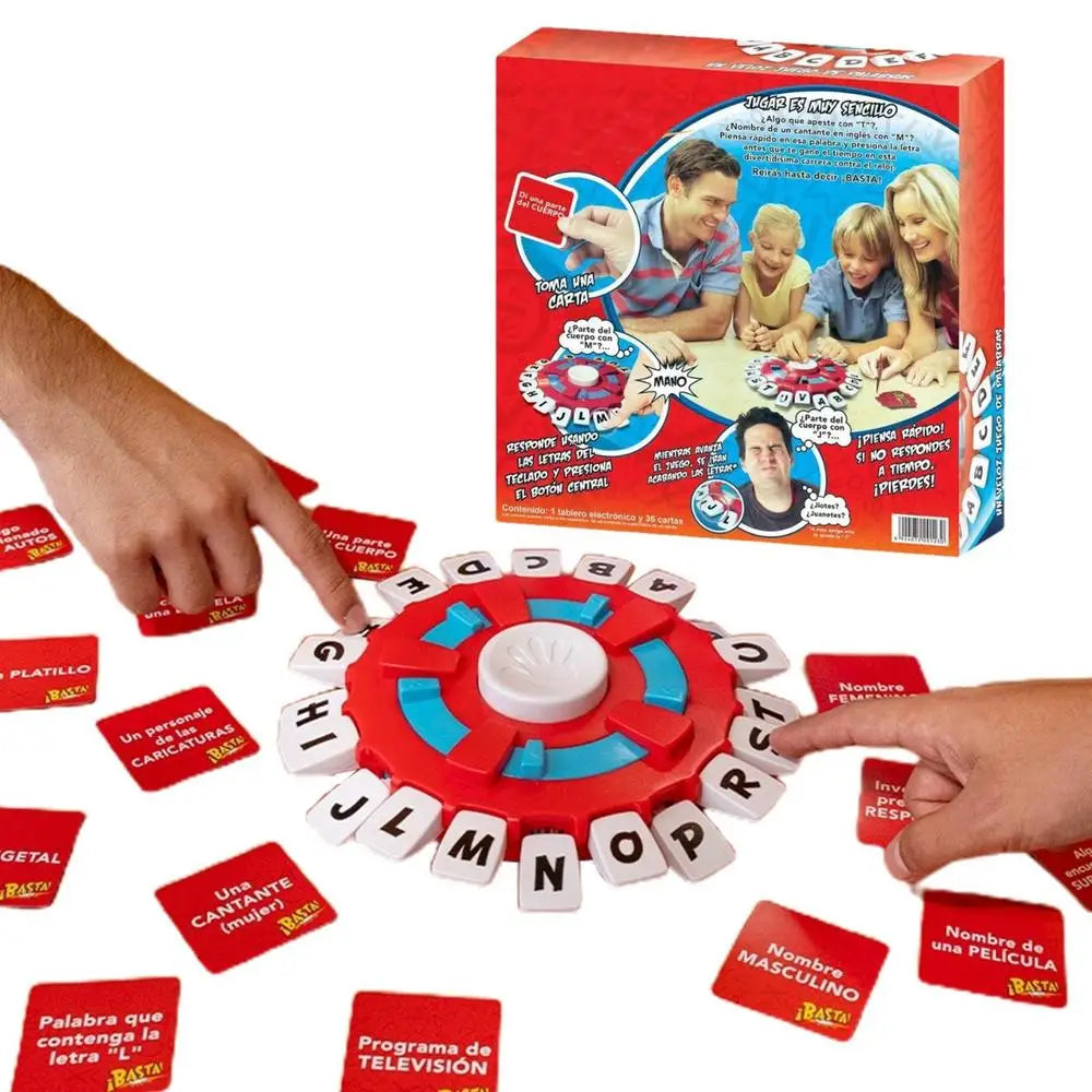 NEW Children Spanish Word Game Fast Paced Family Board Game Letter Pressing Party Games  Enhance Vocabulary Skills