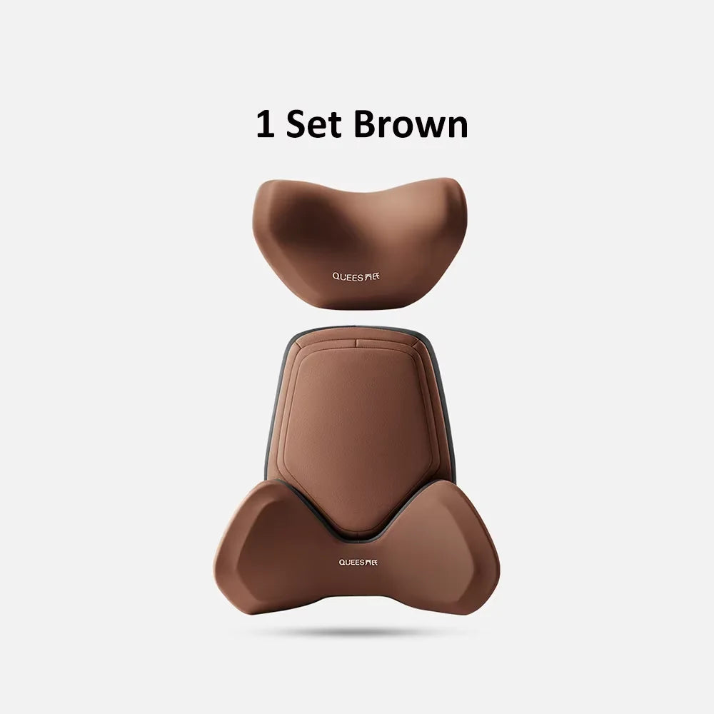 Car Headrest Pillow Auto Neck Cushion Car Back Lumbar Waist Pillow Slow Rebound Guard Head Support for Universal Car Supplies
