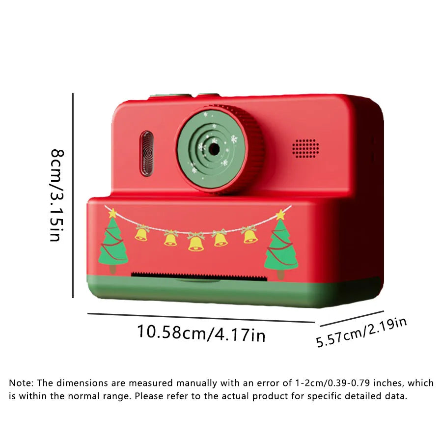 Digital Children Camera Photography Instant Print Photo Kids Video Recorder Mini Thermal Printer 1080P HD Video Christmas Gifts