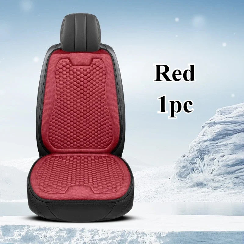 Breathable Comfortable Summer Cool Ice Silk Car Seat Cushions with 3D Spherical Protrusions Soft for Most Cars