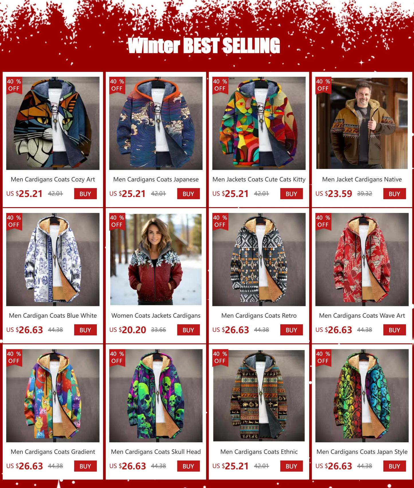 Men Cardigans Coats Black White Texture Printed Plush Thick Winter Abstract Art Graphics Jackets Casual Streetwear Clothing