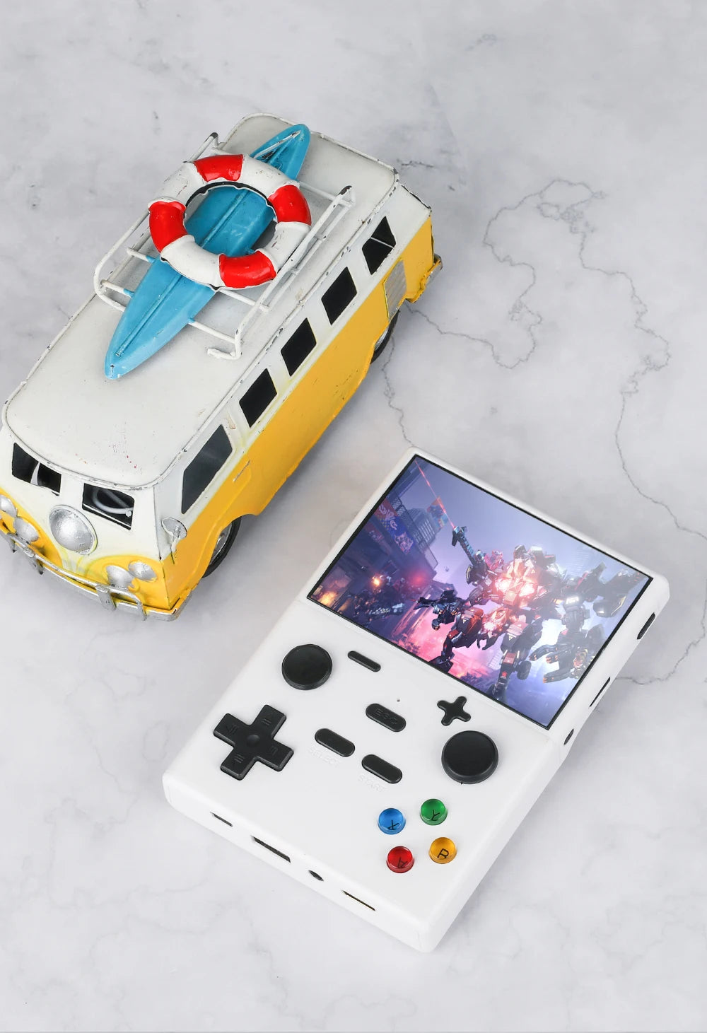 XGB35 Game Console 40000+Games 3.5'' Hd screen Wireless dual controller, two-player battle Play games on TV  Linux System
