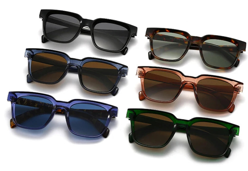 SHAUNA Retro Square Sunglasses Women Shades UV400 Fashion Men Trending Sun Glasses