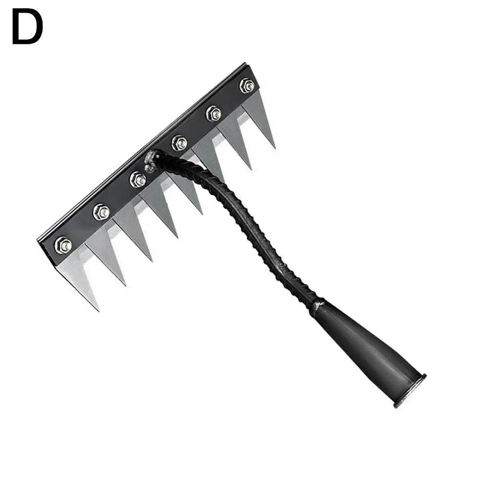5/6/7/8 Garden Hoe Weeding Tool Digging Wild Vegetables Weeding Loosening Soil Agricultural Farm Tools Menggang Rake