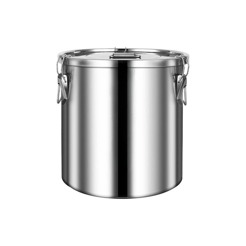 Stainless steel food storage containers, suitable for storing flour, grains, and pet food