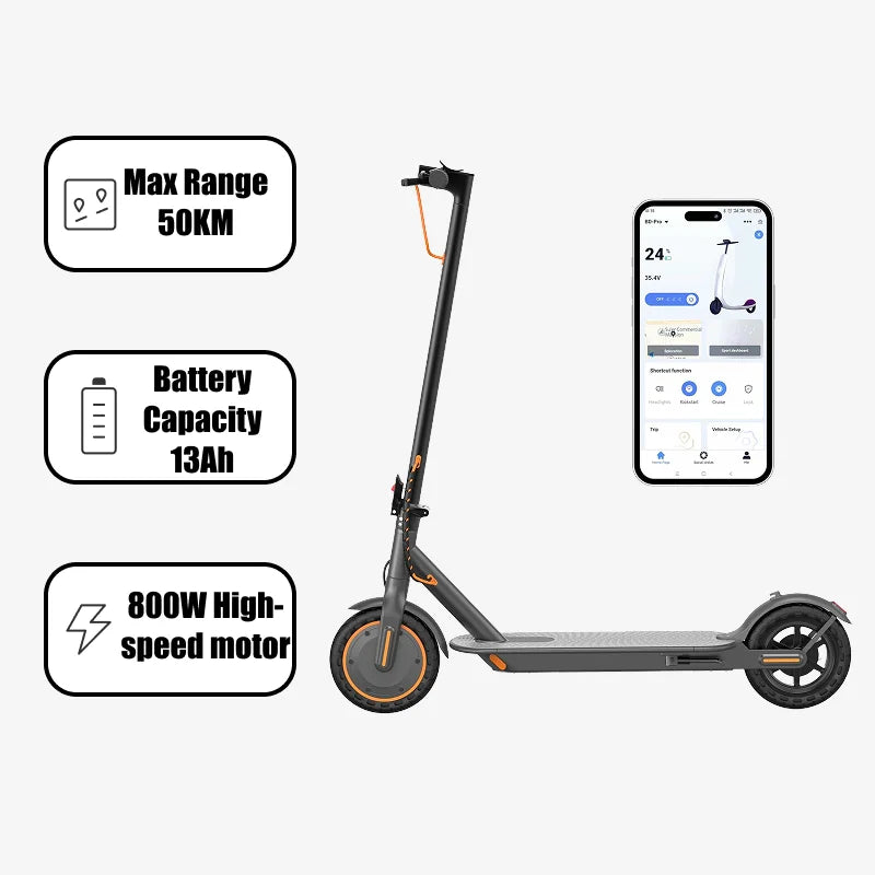 Poolsalb Electric Scooter|350W / 500W Motor, 8.5”/10”Solid Tires,19–22 Mph Speed, Up to 28 Miles Range, Dual Braking System