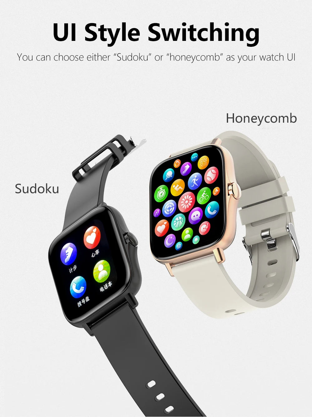 Smart Fitness Tracker Bracelet with Color Screen Health Reminders Exercise Step Counting Intelligent Information Notifications