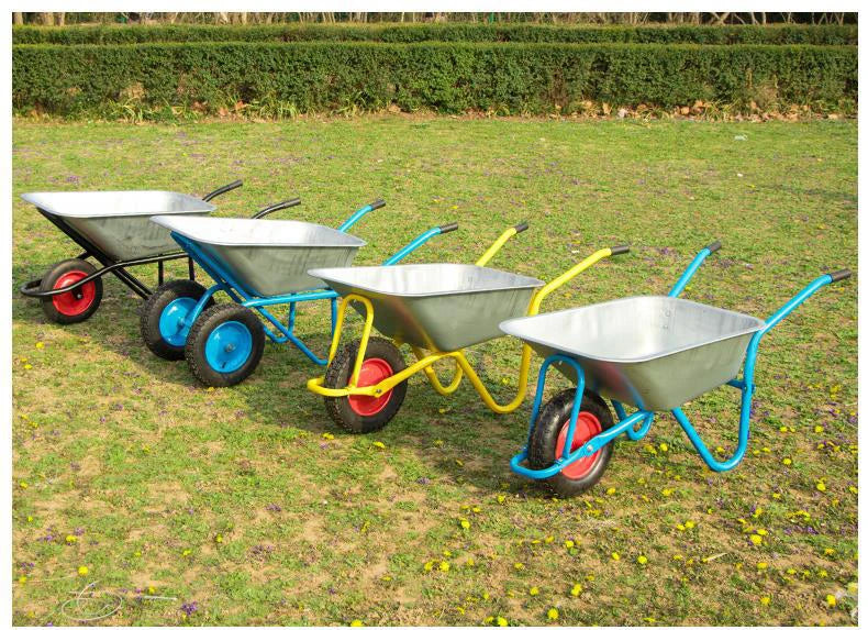 Hot Sale Metal Wheelbarrow With Pneumatic Wheels For Garden And Construction Use Building Equipment For Farm Tools