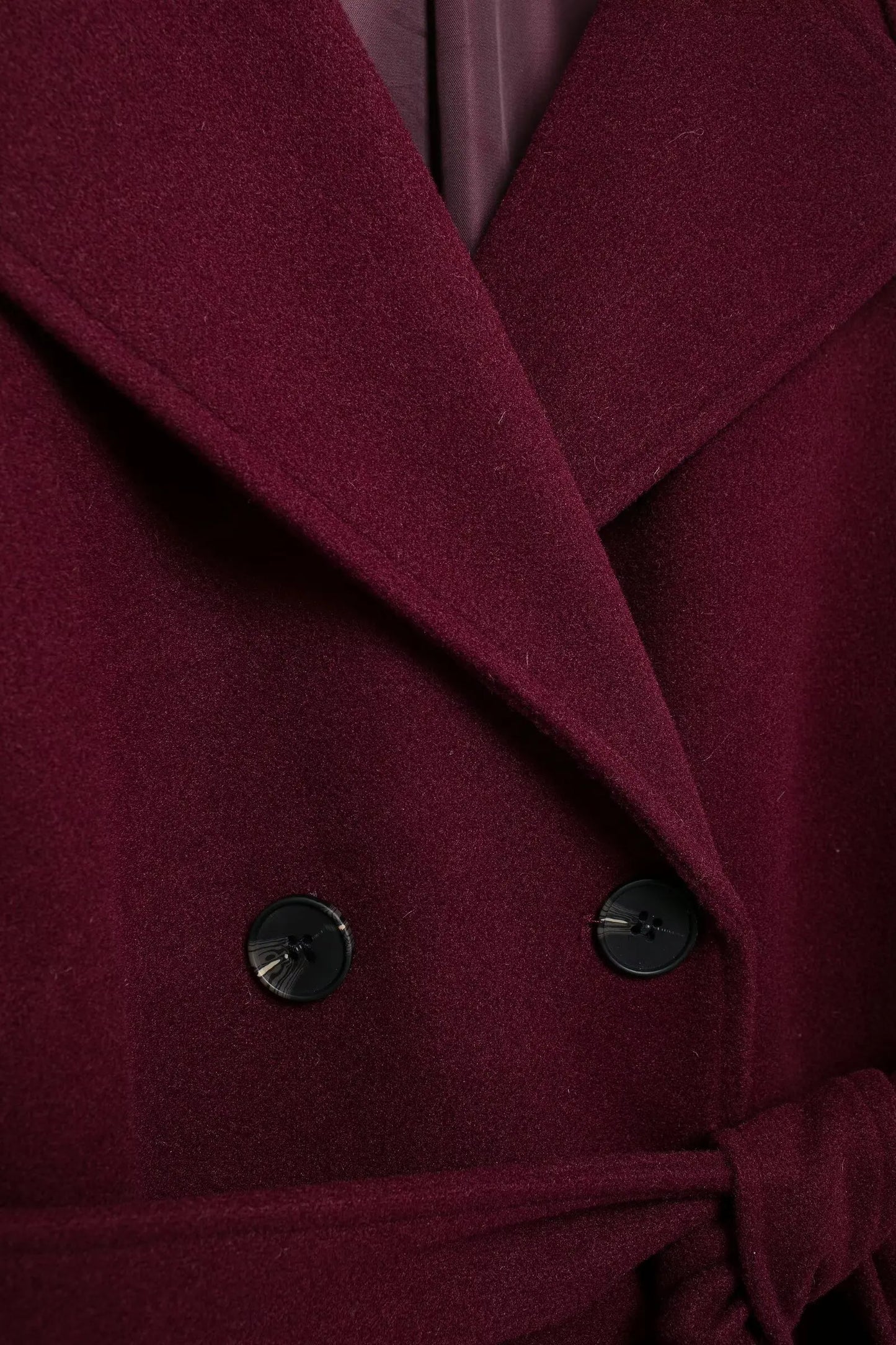 HH Winter Elegant Women Turn-Down Collar Long Coat Solid Long Sleeves Pocket Belt Double-Breasted Female Slim Windbreaker Coats