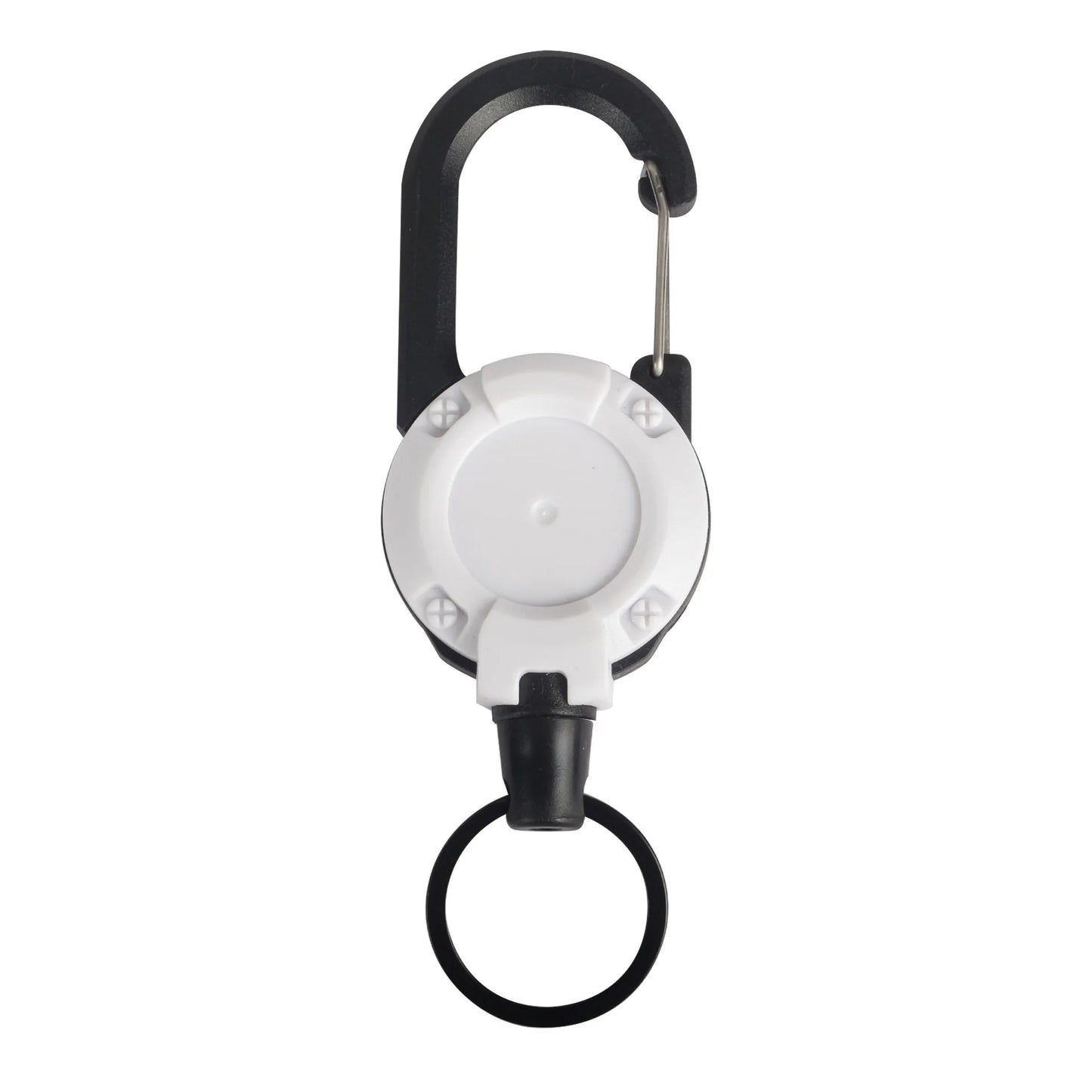 Heavy Duty Retractable Badge Reel Anti-theft Metal Easy-to-pull Buckle Rope Elastic Keychain Sporty Retractable Key Ring Tools