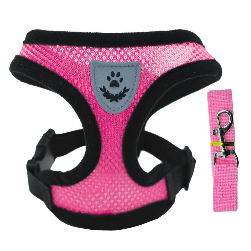 Pet chest strap cat leash dog chest strap dog walking leash small dog solid vest type cat leash prevent loss