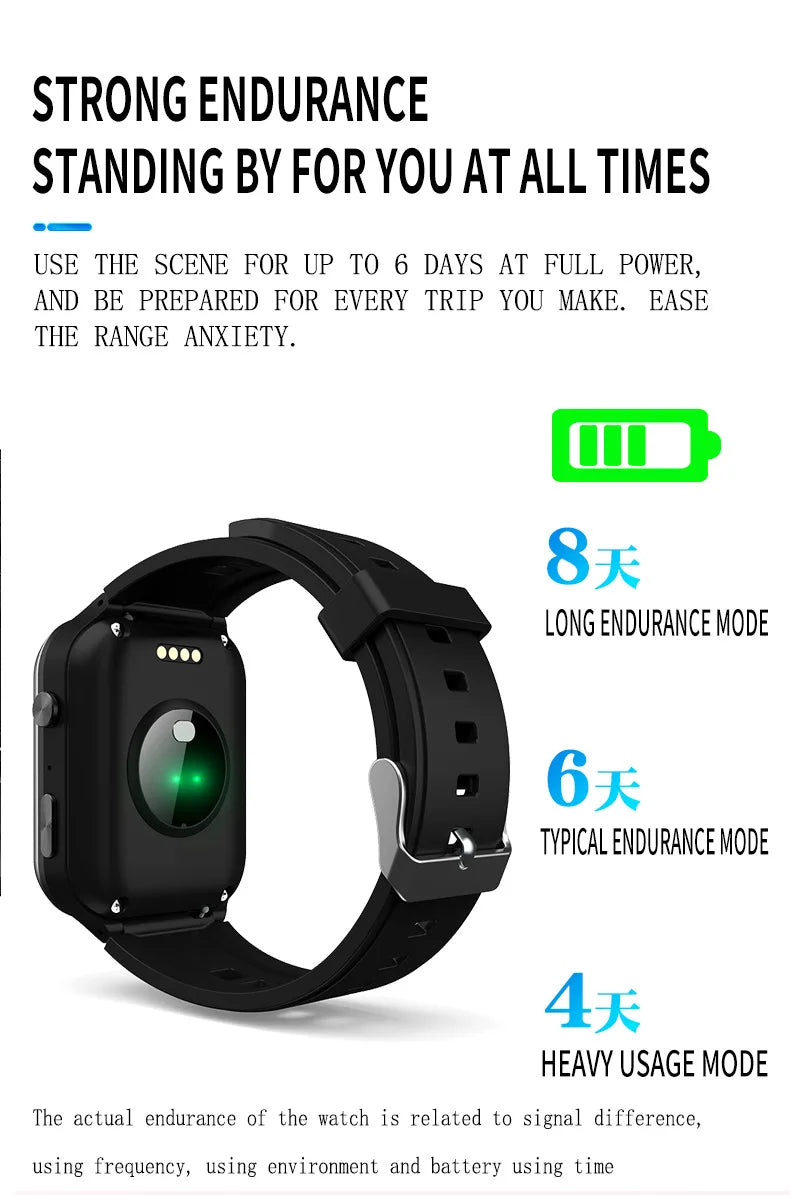 Smart Watch For Old People Elderly Smart Watch For Seniors Health Fall Detection Watch 4G Sim Card SOS Emergency Calls GPS GK8