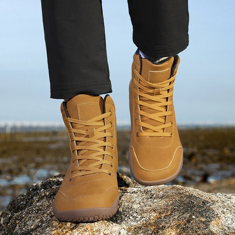 boots men outdoor walking shoes Wide-Toe-Box Barefoot Shoes for Men boots men flats Comfortable casual shoes men mocassin