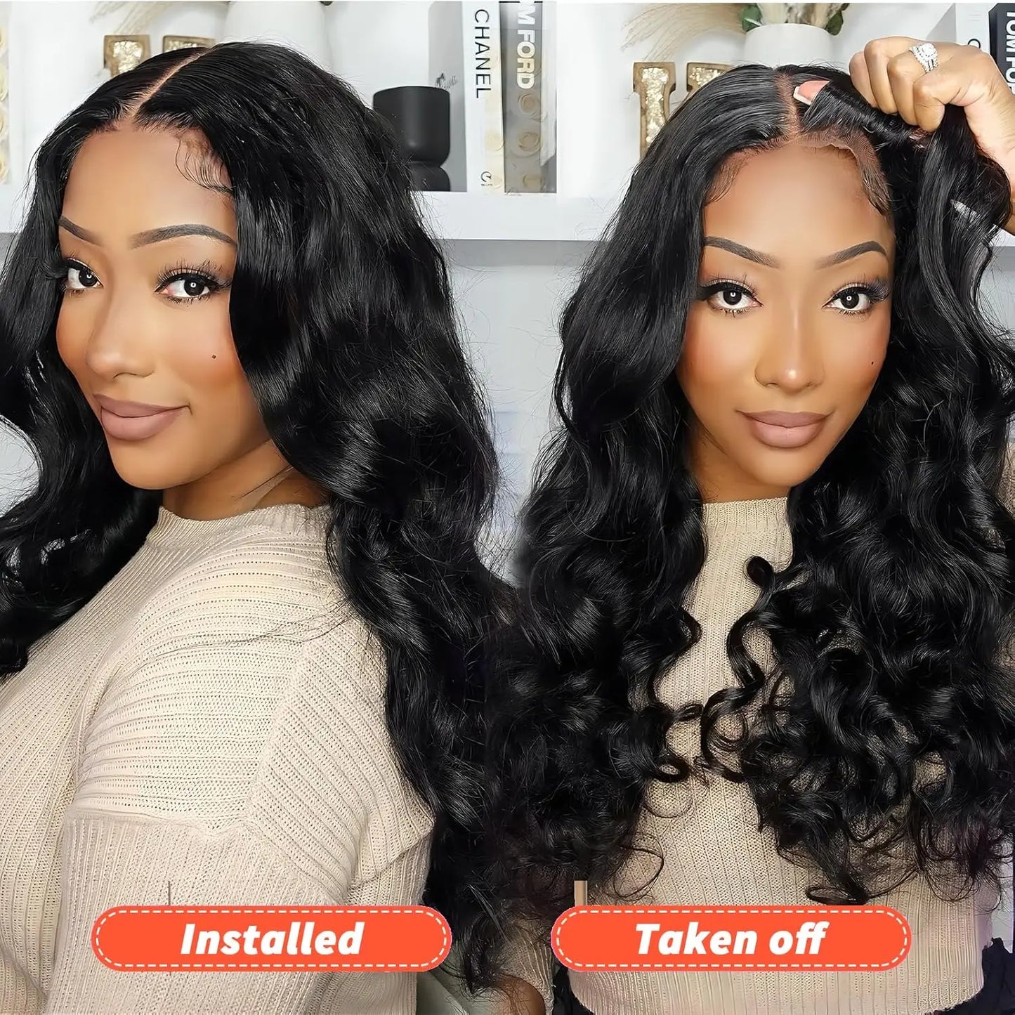 180 Density 36 38Inch Wig Human Hair For Women 13x4 Body Wave Lace Front Wig 13x6 Body Wave Lace Frontal Wig Brazilian Hair