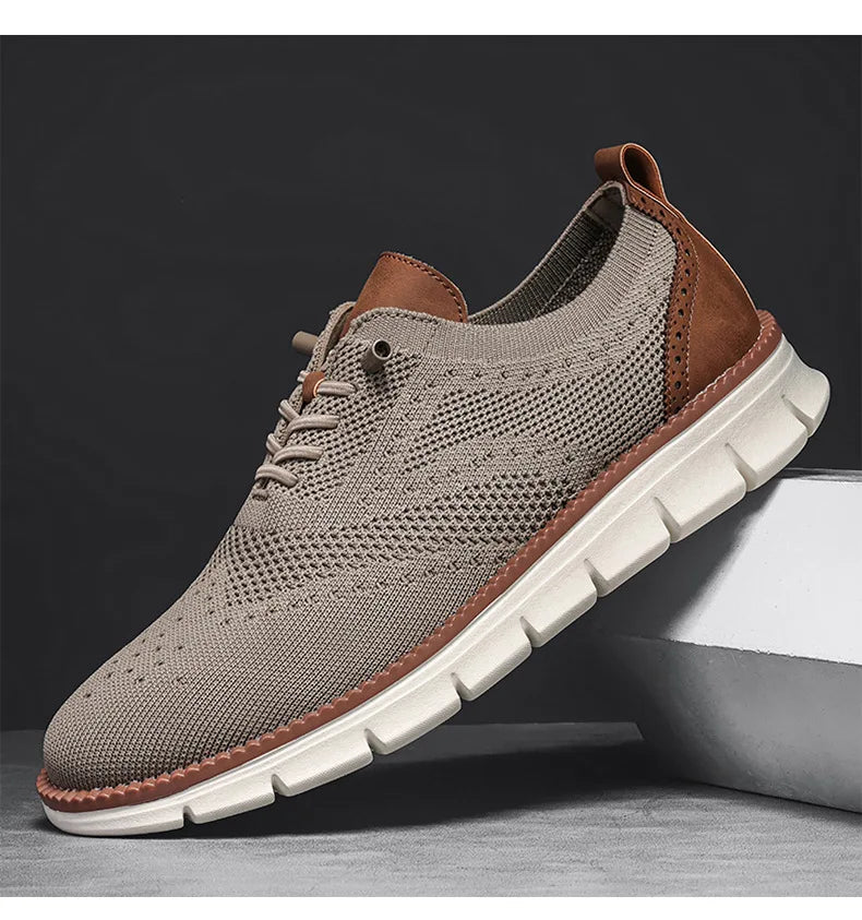 Men Casual Shoes Breeze Stylish Oxfords Fashion Formal Business Urban Breathable Shoes for Male Non Slip Dress Sneakers for Man