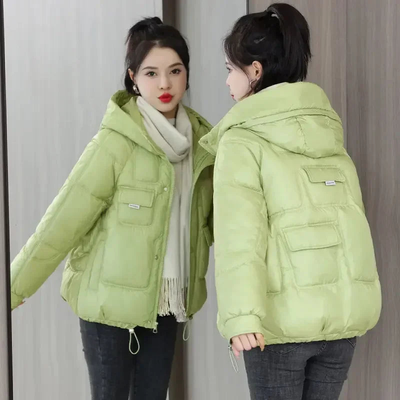 Loose Casual Short Padded Coats for Women Cotton Parkas Woman Great Warm Winter on Sale Discount Fashion 2025 Quilted Jackets