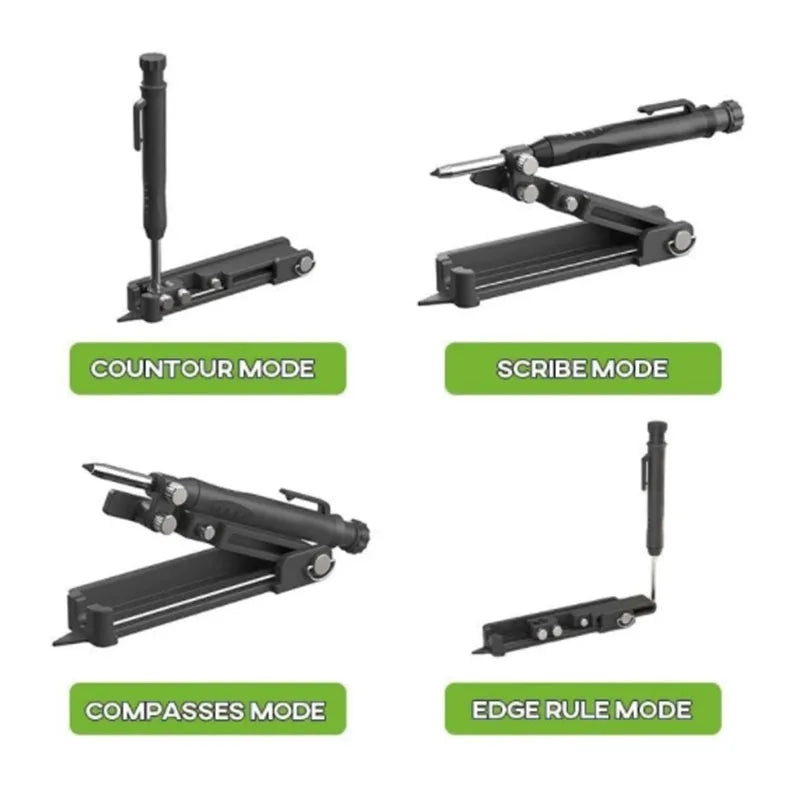Graffiti Tools Writing Tools With Deep Hole Pencils Woodworking Line Measuring Tools Multi-function Adjustable Compass Tool