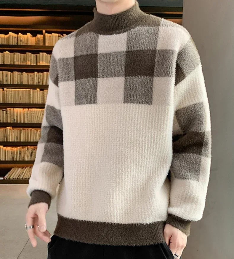 Pullovers Male Long Sleeve Autumnr and Winter Korean Style Knitwear Harajuku Clothing Deals 2025 Y2k Top Men's Knit Sweater
