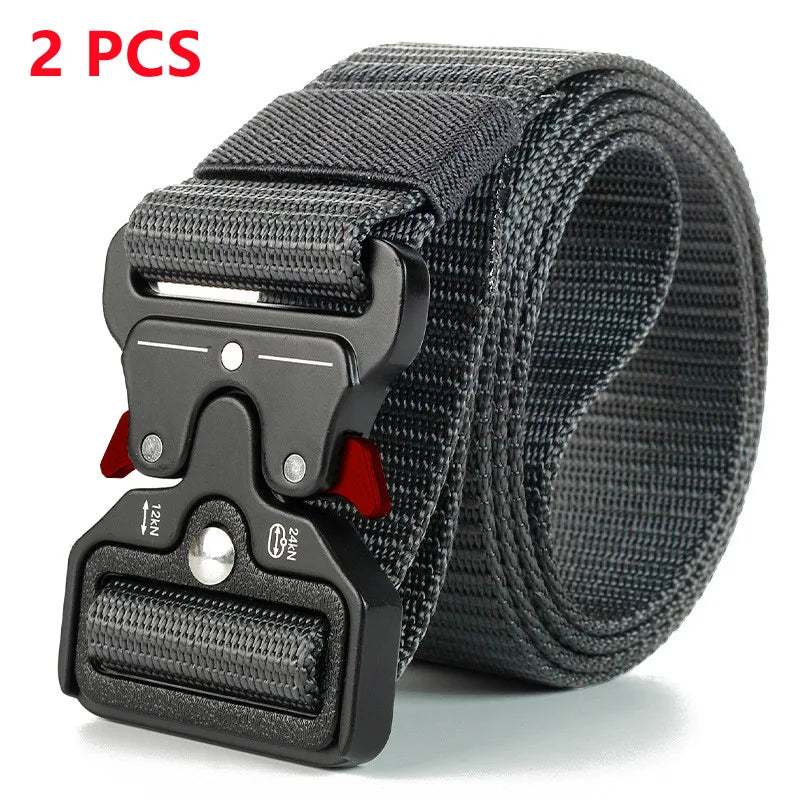 Men Belt Army Outdoor Hunting Tactical Multi Function Combat Survival High Quality Marine Corps Canvas For Nylon Male Luxury