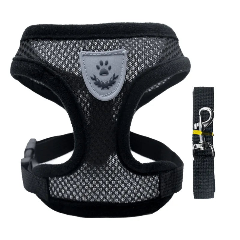 Pet chest strap cat leash dog chest strap dog walking leash small dog solid vest type cat leash prevent loss