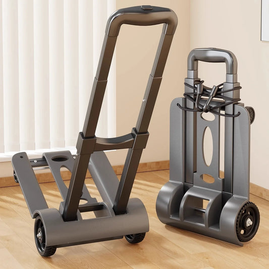 Wheel Trolley folding luggage trolley Folding Hand Truck Barrow Cart Travel Luggage Shopping Cart Portable Home Use Cart