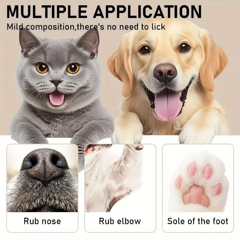 45g Pet Paw Care Cream Is Rich in Natural Plant Ingredients Such as Shea Butter, Coconut Oil and Other Are Gentle and Moisturizing, Quickly Relieves Dry Paws and Cares for Pet Paws