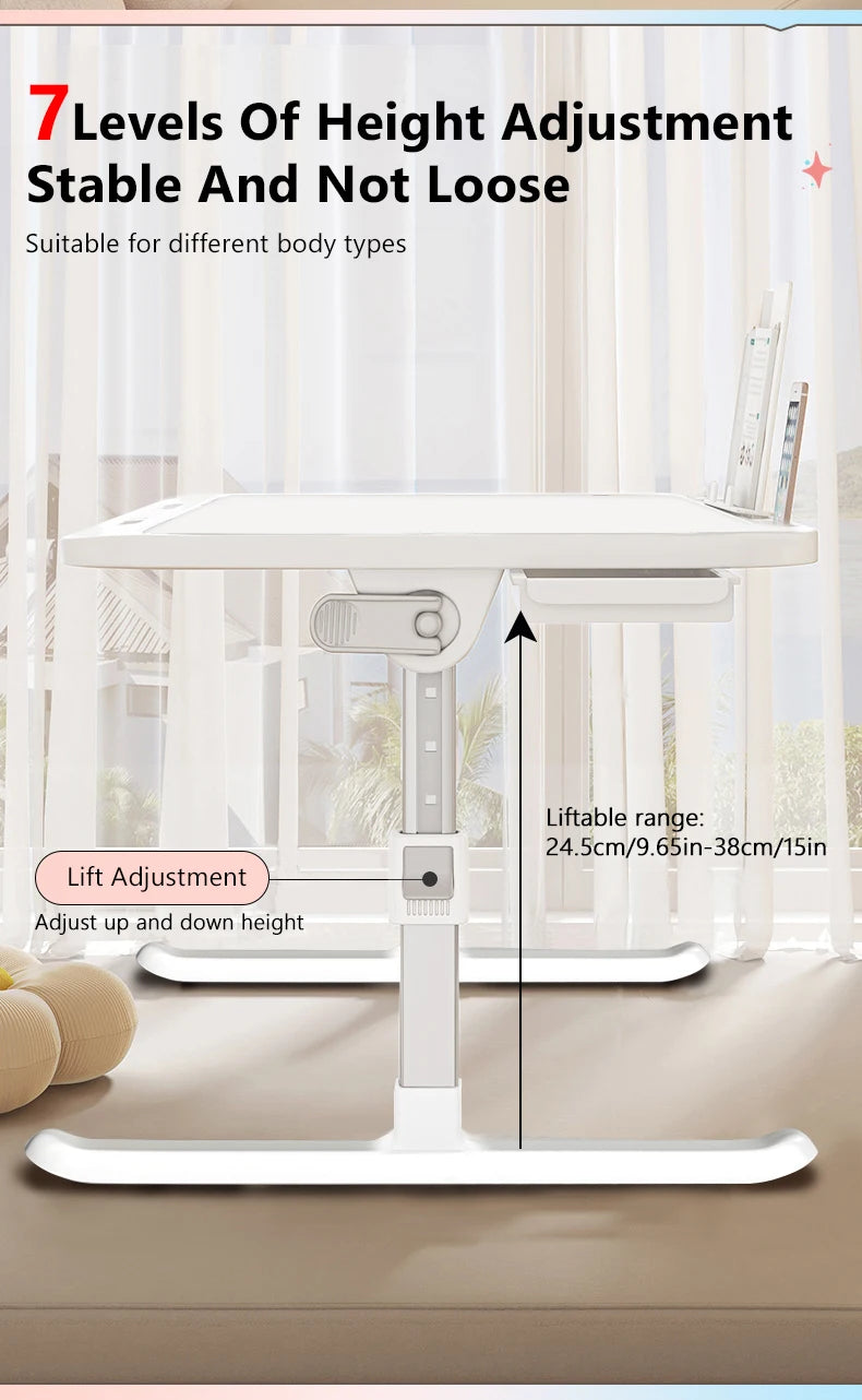 Computer Bed Table Computer Desk Children's Study Desk Bedroom Living Room Desk Adjustable Biurko Narozne Gamingowe Furniture