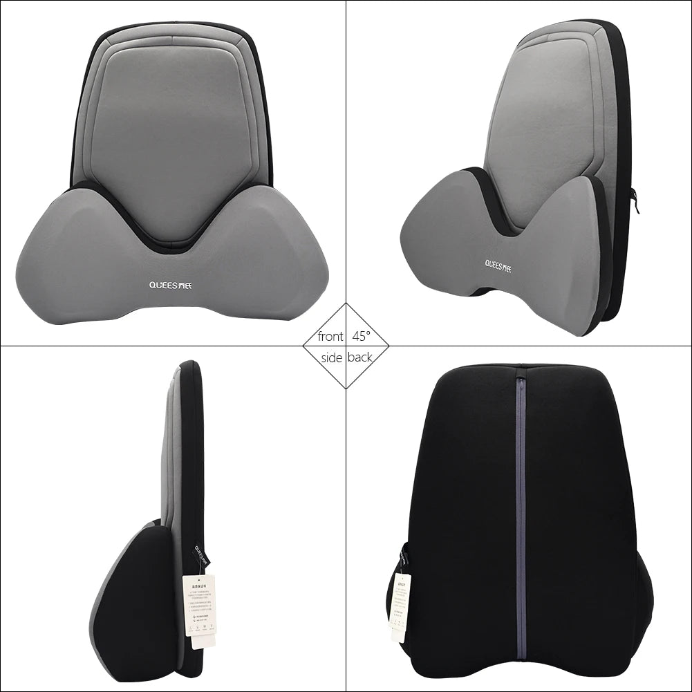 Car Headrest Pillow Auto Neck Cushion Car Back Lumbar Waist Pillow Slow Rebound Guard Head Support for Universal Car Supplies