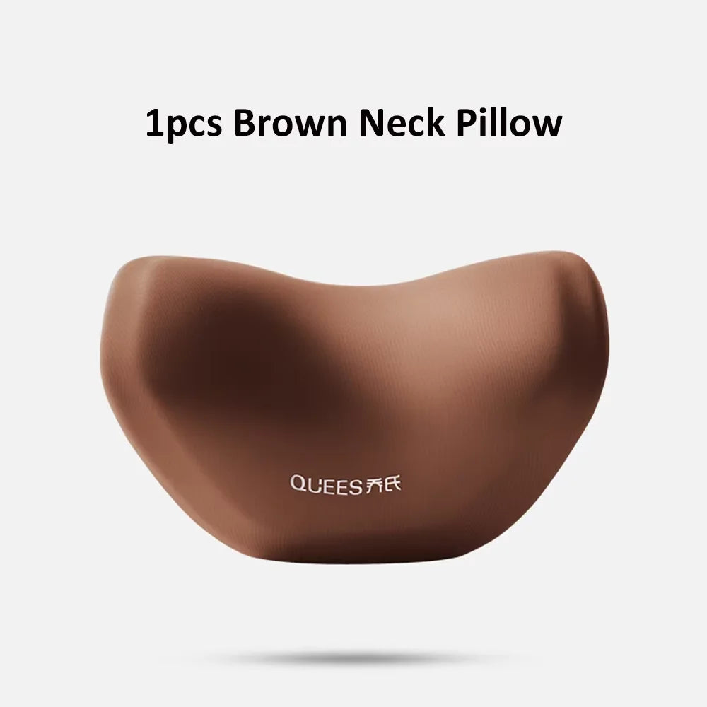 Car Headrest Pillow Auto Neck Cushion Car Back Lumbar Waist Pillow Slow Rebound Guard Head Support for Universal Car Supplies