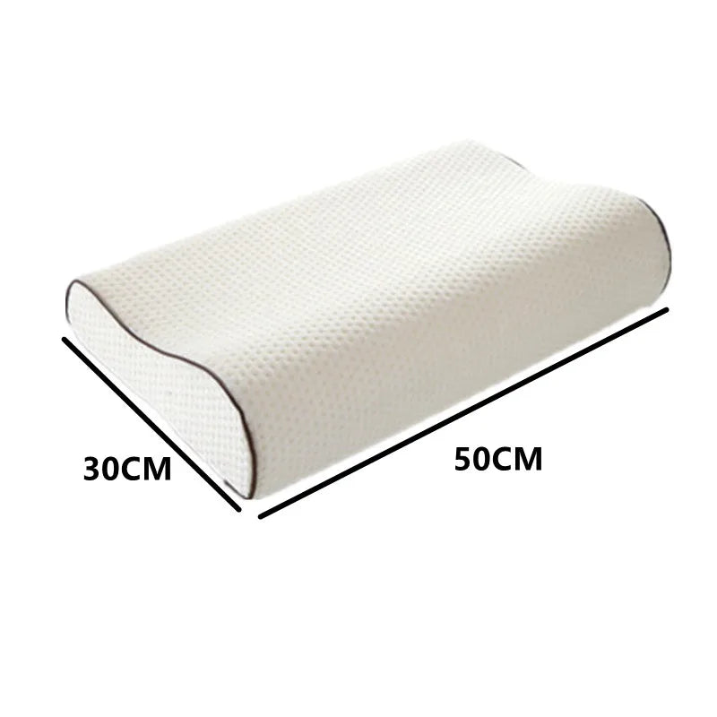 Bamboo Pillow Memory Foam Pillow with Removable Cover with Zipper Bamboo Neck Pillow for Sleeping Ergonomically Design JAF022