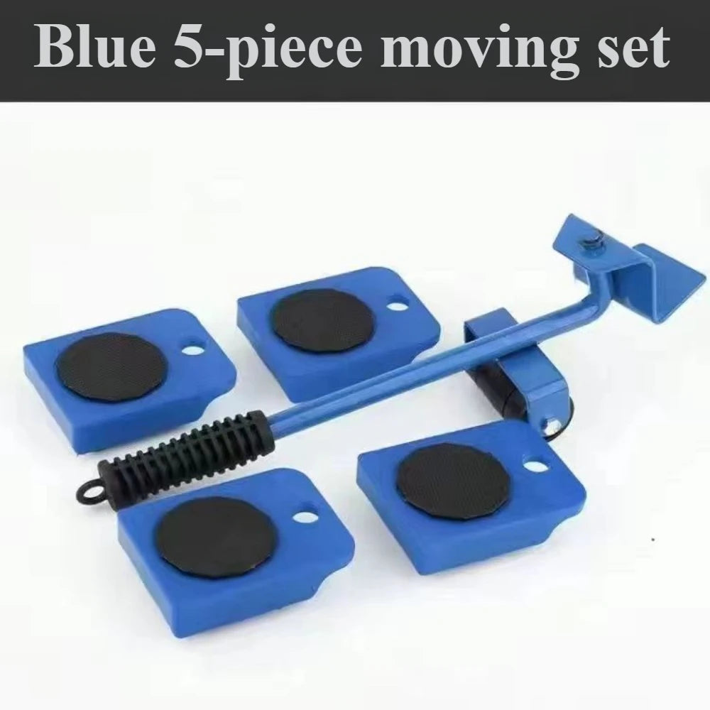 1Set Heavy Duty Furniture Lifter Mover Roller with Wheel Bar Moving Device Lifting Helper Furniture Moving Transport Tool