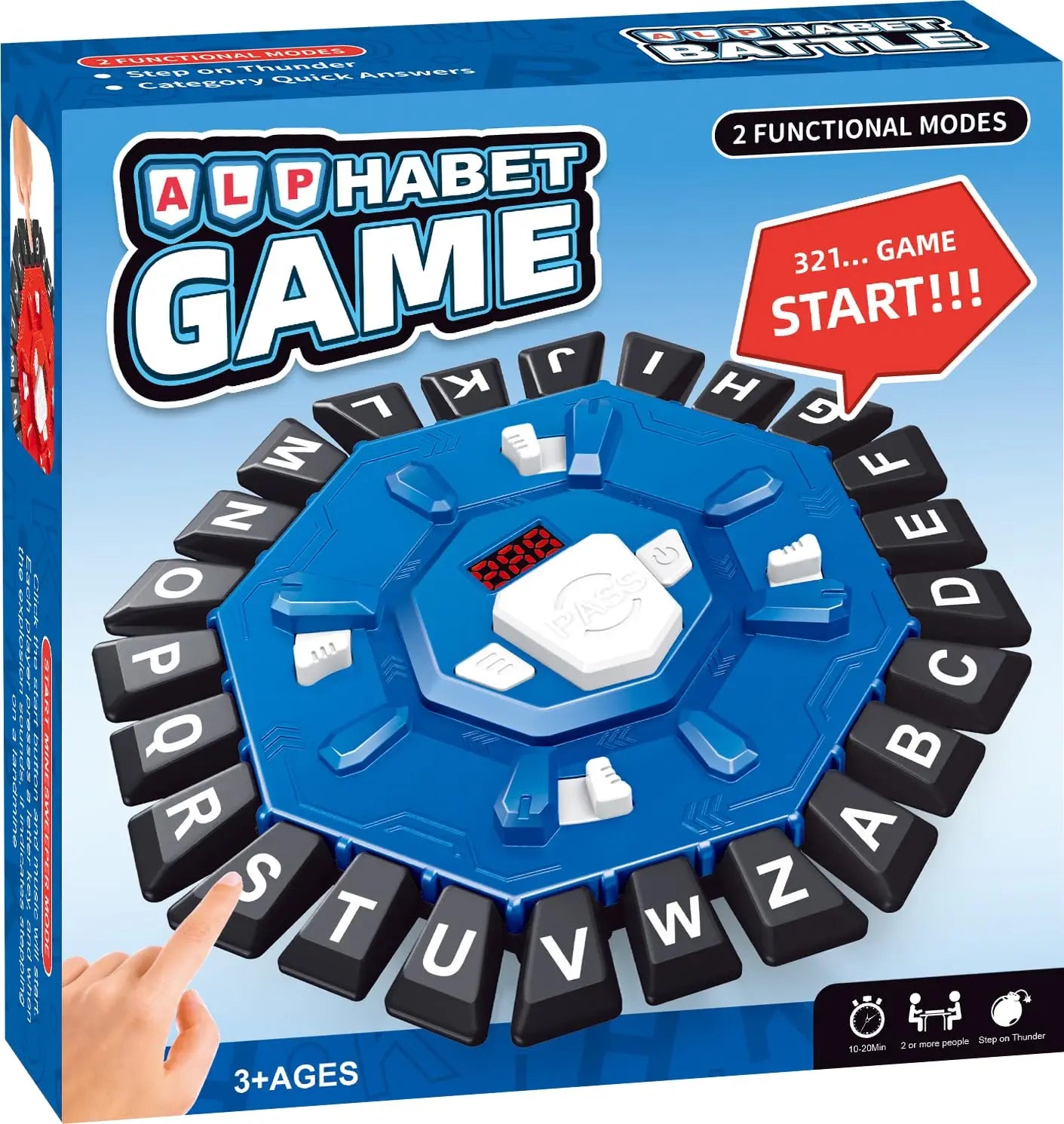 Word game family board game for kids and adults, 220 themed categories, fast-paced learning game, great gift for Christmas and b