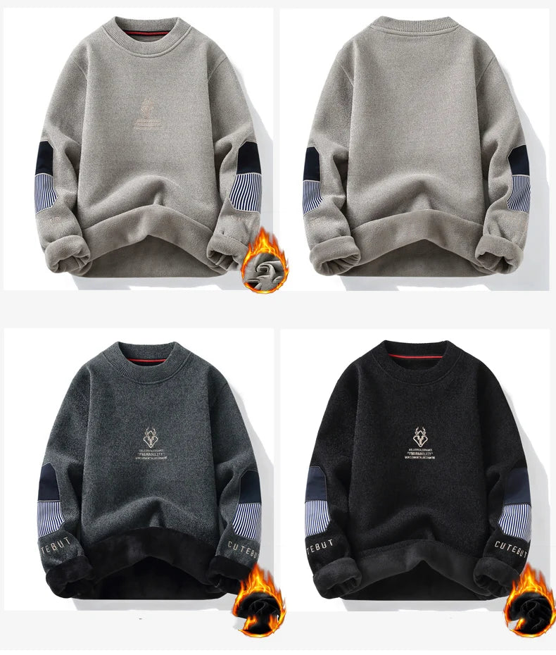 Pullovers Sweater For Men Men's Clothing Men's Sweat-shirt Spring Casual Streetwear Knit Autumn Fashion Hombre Warm Solid Male