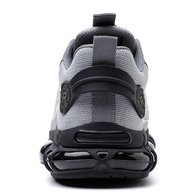 Indestructible Steel Toe Protective Safety Shoes Slip Resistant Abrasion Resistant Work Shoes Men Tough Comfortable Sneaker ﻿