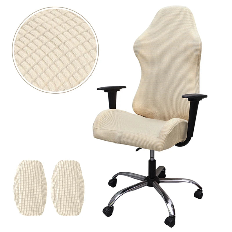 Jacquard Gaming Chair Covers Elastic Office Chairs Cover Armchair Slipcover Computer Chair Slipcovers with Armrest Covers