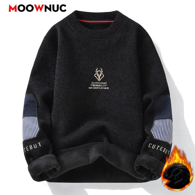 Pullovers Sweater For Men Men's Clothing Men's Sweat-shirt Spring Casual Streetwear Knit Autumn Fashion Hombre Warm Solid Male