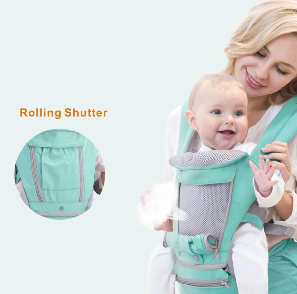 Breathable Ergonomic Baby Carrier Backpack Portable Infant Baby Carrier Kangaroo Hipseat Heaps Baby Sling Carrier Wrap for 0-36M