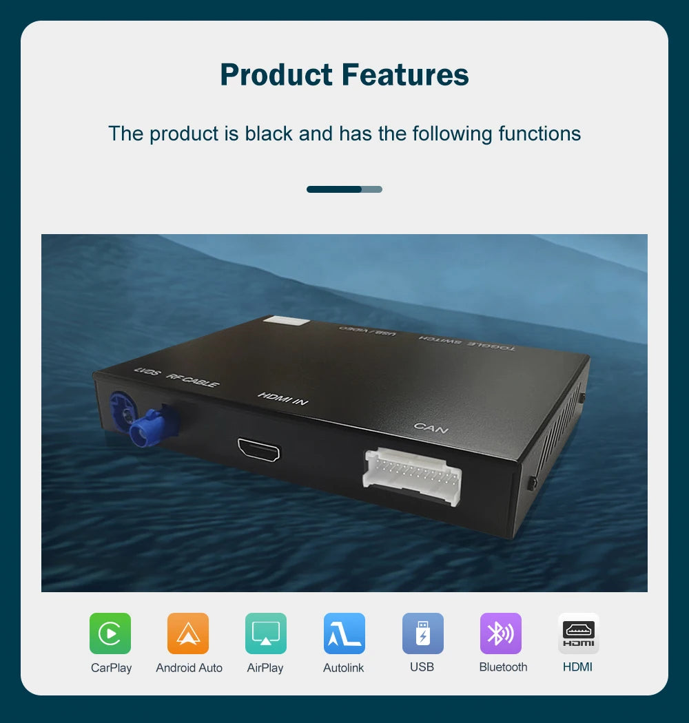 Wireless CarPlay for Lexus ES 2014-2019, with Android Auto Mirror Link AirPlay Car Play Functions