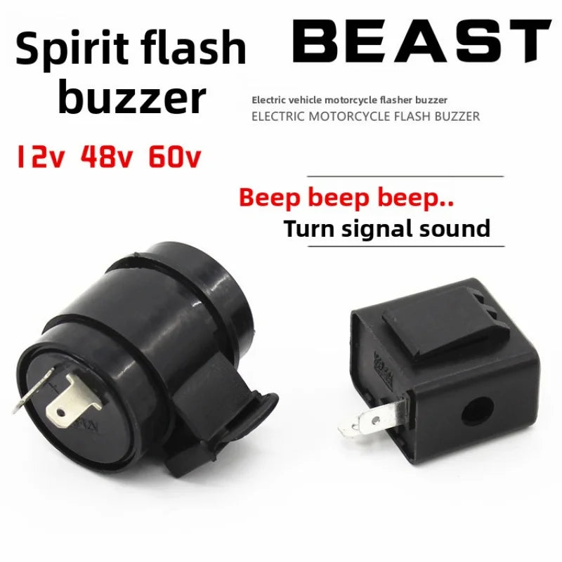 Electric scooter 12V, 48V, 60V audio electronic, turn signal, buzzer, strobe light, flashing light for electric vehicle
