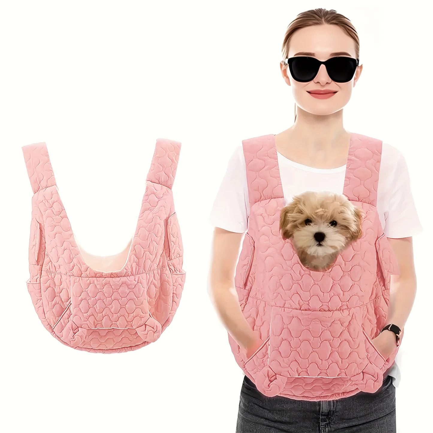 Portable Pet Backpack for Cats & Dogs, Breathable & Comfortable, Outdoor Travel Carrier for Small Medium Pets.