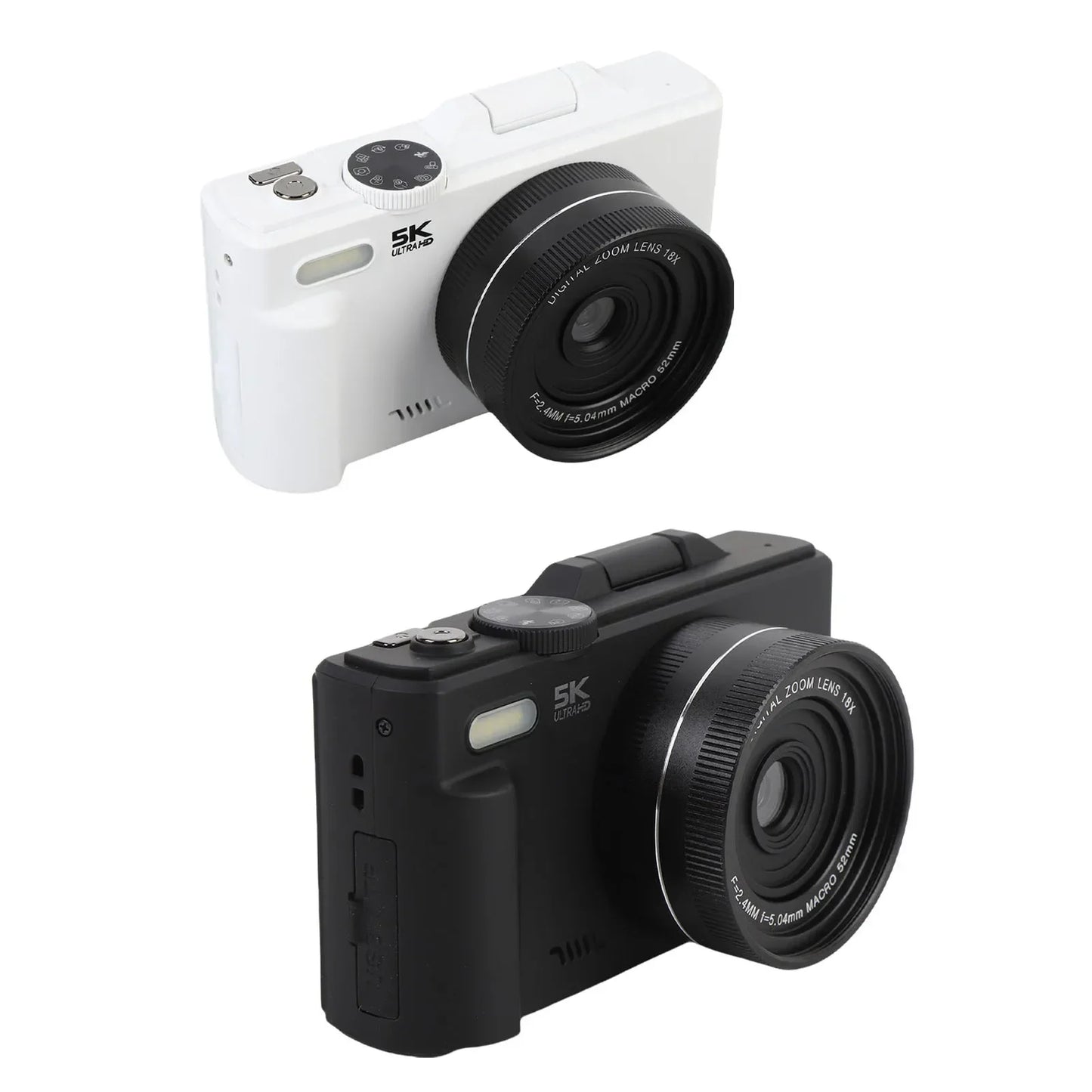 5K HD WiFi Digital Camera Portable 18XAF Autofocus High Definition 3 Inch  Screen 5K Digital Camera for Photography and Video
